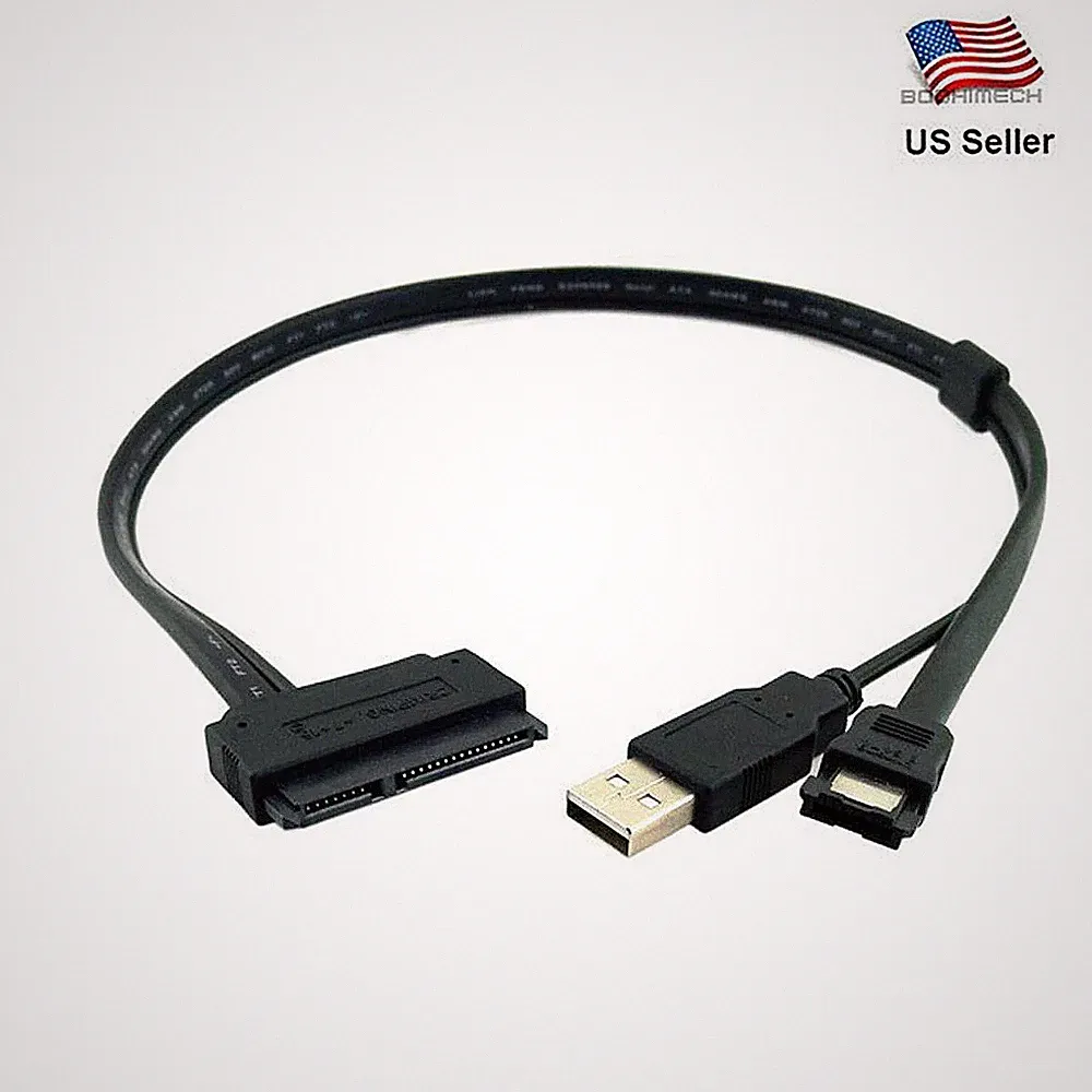 2.5 Hard Drive SATA 22Pin to eSATA Data USB Powered Cable Adapter