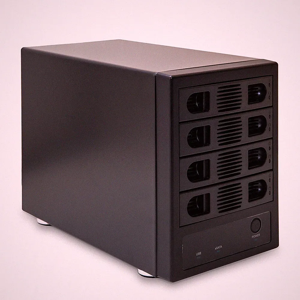 4 Bay 2.5" / 3.5" SATA HDD External USB 3.0 & eSATA Enclosure
