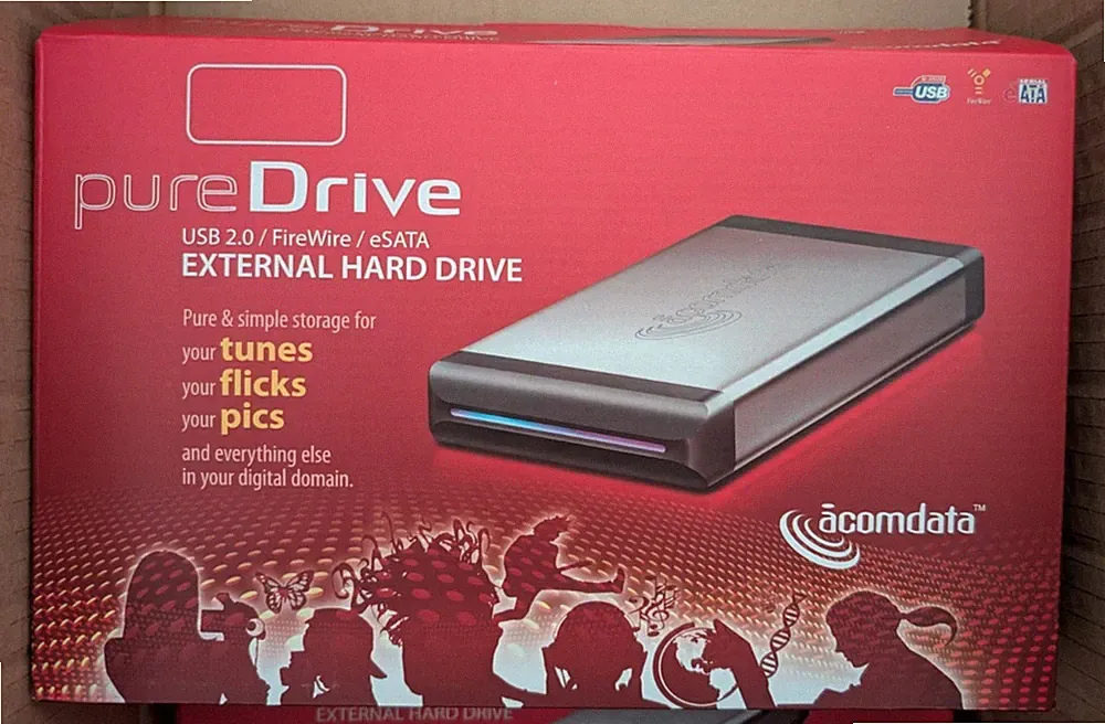 eSATA hard drive case