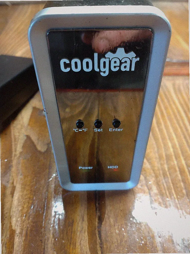 CoolGear 3.5" External Hard Drive Enclosure USB & eSATA Power Supply Included💎