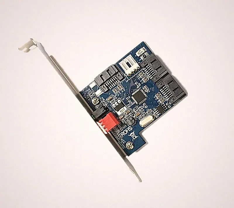 Dual Channel Hard Disk Accelerator Card 2-Port SATA 2.0 HW RAID With PCI Bracket