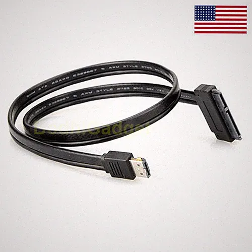 Dual Power eSATA USB 12V 5V Combo to 22Pin SATA USB Hard Disk Cable