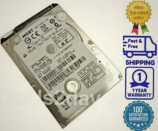 HGST 500GB SATA 5.4KRPM 2.5" Drive HTS545050A7E380 for Laptop,PS3, PS4 ,Xbox 1