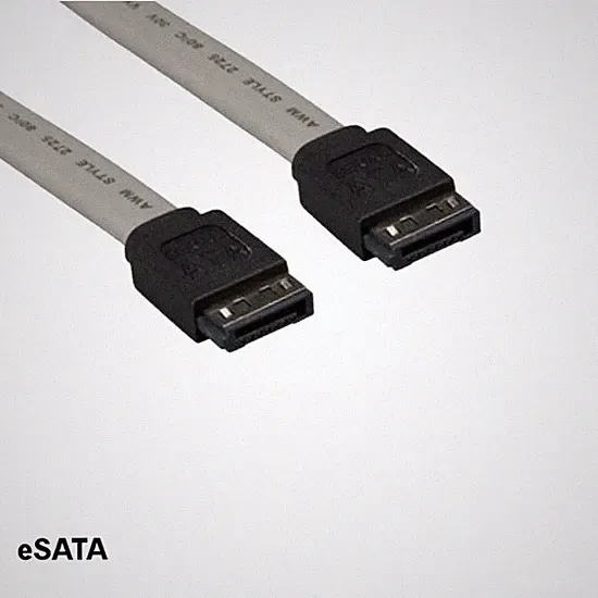 KNTK 1.5' External SATA Cable 26AWG 7Pin for PC Hard Drive HDD eSATA Data Cord