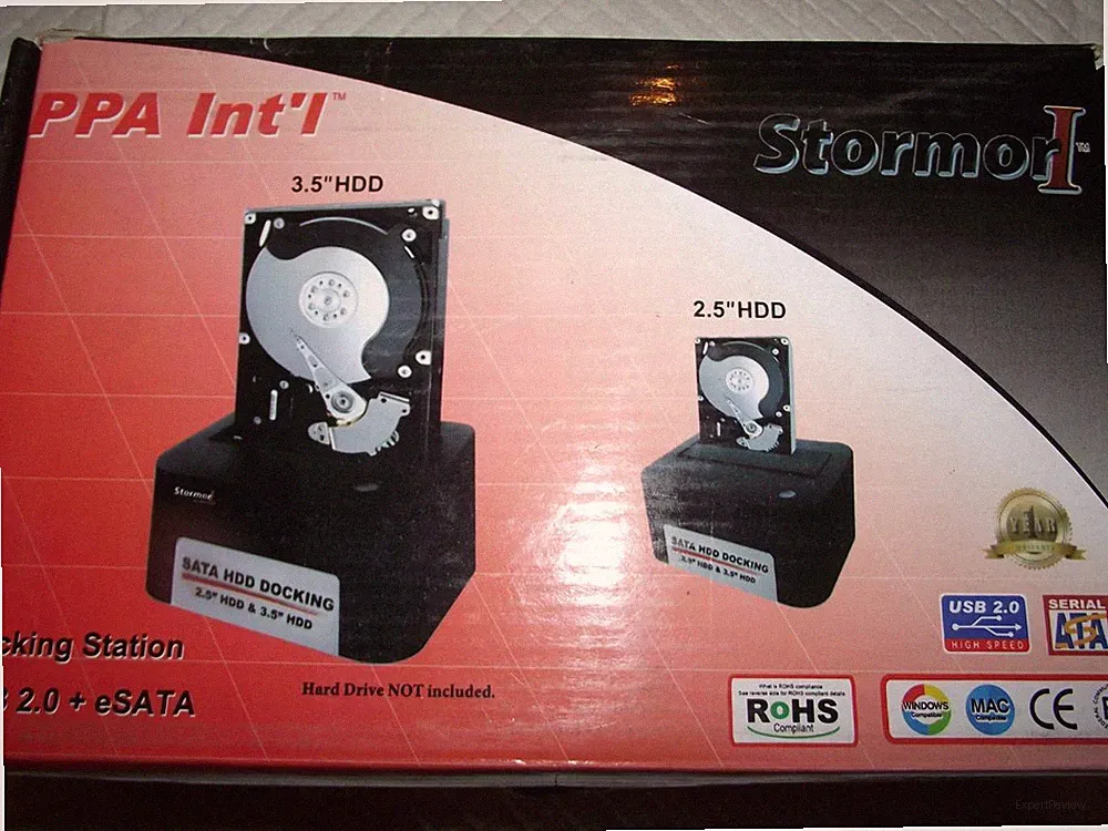 StorMor I Hard Drive Docking Station USB 2.0 & eSATA, Item: 2599
