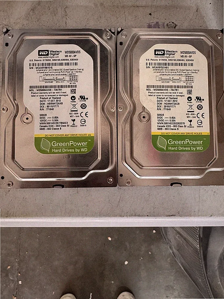 Western Digital AV-GP 500GB, Internal, 3.5" (WD5000AVDS) Hard Drive
